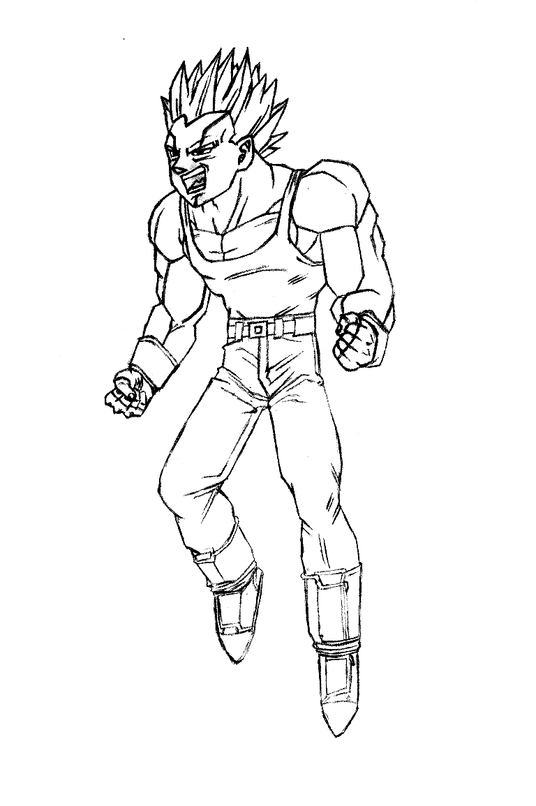 Baby Vegeta Coloring Pages